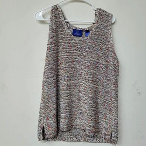 Jh Collectibles Women Tank Top Size 1 Multicolor Polyester Sleeveless Scoop Neck